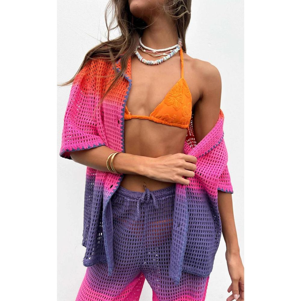 NEW BEACH RIOT ira button front top in multi - Picture 8 of 10